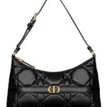 Christian Dior Miss Caro Mini Hobo Shoulder Bag Black